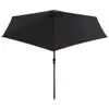 vidaXL Sonnenschirm mit Metall-Mast 300 cm Schwarz Produktbild-Vorschau 9