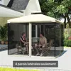 Moustiquaires pour tonnelle barnum pavillon de jardin 3 x 3 Voir les images du produit 8