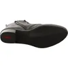 The image shows the sole and heel of a black Rieker boot against a white background. Voir les images du produit