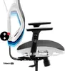 Close-up side view of an ergonomic office chair, highlighting adjustable features. Anteprima dell’immagine prodotto