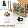 Stojak na drewno opałowe 335x25x115 cm na zewnątrz metalowy Podgląd zdjęcia produktu 6