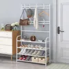 Multifunktionale Garderobe mit Schuhregal platzsparend, Produktbild-Vorschau 1