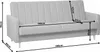 Sofagarnitur - Sofa Set - Blau - Sofa mit Schlaffunktion - Produktbild-Vorschau 9