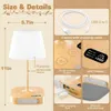 Nachttischlampe, Tischlampe mit USB A+C-Ladeanschlüssen, Produktbild-Vorschau 7