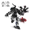 A LEGO Marvel Venom Mech vs. Miles Morales set is displayed against a white background. The set includes a large black Venom mech figure with a red Miles Morales figure attached to its leg, and some smaller accessories. Produktbild-Vorschau