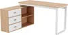 A modern desk with drawers and shelves, shown against a white background. Voir les images du produit