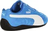 A side view of a blue Puma sneaker with white accents. Produktbild-Vorschau
