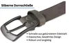 Ledergürtel aus echtem Büffelleder,  GERMANY, Gürtel für Produktbild-Vorschau 3