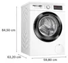 Lave-linge frontal 9kg 1400 tours/min - Bosch - WUU28T69FR Voir les images du produit 5