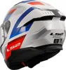 LS2 FF808 Stream II Vintage Helm, weiß/blau/rot, M (57/58) Produktbild-Vorschau 5
