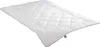 A white quilted duvet is shown from a diagonal angle against a white background. Produktbild-Vorschau