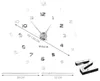 Ruhhy 22143 Design-3D-Wanduhr, 130 cm, silberfarben Produktbild-Vorschau 14