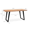 Bureau FineBuy 180 cm en bois massif d'acacia / métal, Voir les images du produit 3