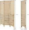 ML-Design Paravent Raumteiler 3-teilig Osaka, Natur, Produktbild-Vorschau 6