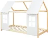 Dětská postel 'Tostedt' polootevřená 90x200cm dřevo/bílá Náhled obrázku produktu 3