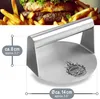 com-four® Burgerpresse aus Edelstahl - 14 cm Burger Smasher Produktbild-Vorschau 6
