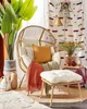 BELIANI Gartensessel Natürlich PE Rattan mit Hocker Produktbild-Vorschau 4