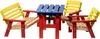 dobar Kindersitzgarnitur mit Kindertisch, Kindersitzbank Produktbild-Vorschau 2