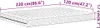 vidaXL Schaumstoffmatratze Weiß 120x220 cm Härtegrad H2 H3 Produktbild-Vorschau 7