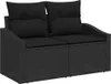 Sofa Set mit Kissen 10 pcs Schwarz Poly Rattan Produktbild-Vorschau 4