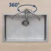 Küchenarmatur mit 2 Strahlen Wasserhahn Küche ausziehbar Produktbild-Vorschau 3