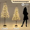 COSTWAY Albero luminoso a LED 150 cm, albero di betulla con Anteprima dell’immagine prodotto 3