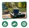 Gaskocher - Tragbarer Campingkocher - GREEN - Edelstahl - Produktbild-Vorschau 2