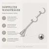 Gardinenstange 320 cm 2-läufig Satin 19 mm Durchmesser Produktbild-Vorschau 6