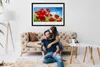 Bild 100x70 MDF-Rahmen Wandkunst Die Pflanze Mohn Natur Produktbild-Vorschau 2