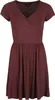 RED by EMP Damen dunkelrotes Basic Kleid mit V-Ausschnitt L Produktbild-Vorschau 1