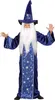"Fantasy Zauberer" Kinderkostüm | Blau Gold - Robe und Hut Produktbild-Vorschau 2