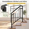 COSTWAY, set van 2 trapleuningen, 96 cm, verstelbaar voor 3 Productafbeelding-voorbeeld 5