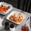 MALACASA, série Ivy, 4dílná sada mramorových porcelánových Náhled obrázku produktu 4