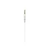 A white audio jack connector with a white cable against a white background. Produktbild-Vorschau