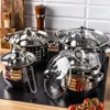 Klausberg garnki stalowe 10 elementów 1.7l, 2.1l, 2.9l, Podgląd zdjęcia produktu 2