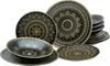 CreaTable, 23588, Mandala Schwarz, Tellerset 12-tlg, Produktbild-Vorschau 1