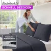 EllaTex Premium Mikrofaser Bettwäsche 200x220 + 2x 80x80 cm Produktbild-Vorschau 4