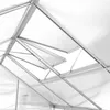 Serre en aluminium avec fondation, 185x250x195cm - blanc Voir les images du produit 8