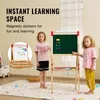 SucceBuy 3-in-1-Kunststaffelei für Kinder, doppelseitiges Produktbild-Vorschau 5