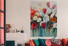 MuchoWow® Poster Malerei - Ölgemälde - Blumen 120x160 cm - Produktbild-Vorschau 2