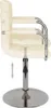 vidaXL Bar Stool Cream Fabric Náhled obrázku produktu 6