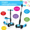 Yoleo Kinderroller mit abnehmbarem Sitz, LED-Rädern, Produktbild-Vorschau 3