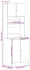 vidaXL Armoire de cuisine Chêne Sonoma 60x50x180 cm Bois Voir les images du produit 8