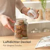 Praknu 6er Set Bonbonglas mit Deckel Groß 1L - Candy Bar Produktbild-Vorschau 3