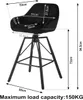 WOLTU Barhocker 2er Set, mit Lehne Fußstütze, drehbar, Produktbild-Vorschau 7