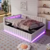 Letto imbottito 140x200 cm con spazio contenitore a Anteprima dell’immagine prodotto 7