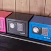 Möbeltresor mit Elektroschloss von HMF mit 23 cm Breite in Blau Anteprima dell’immagine prodotto