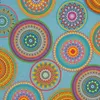 SCHÖNER LEBEN. Kissenhülle Outdoor Mandalas türkis Produktbild-Vorschau 4