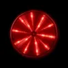 A close-up, front-facing view of a red LED signal light against a black background. Produktbild-Vorschau