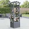 Arc de roses avec bac à plantes Treillis en bois Pergola Voir les images du produit 6